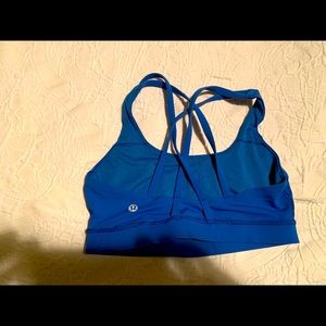 Blue Lululemon Sports Bra, size 6